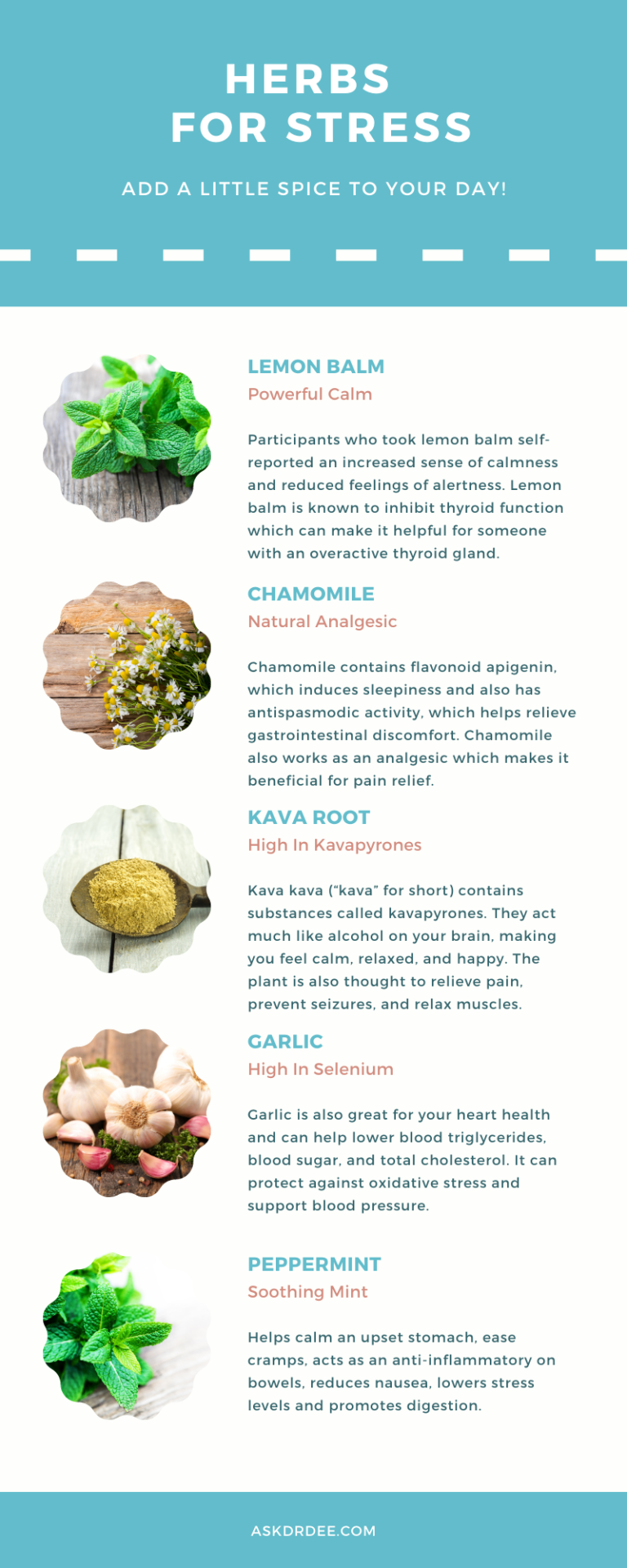 5 Herbs That Reduce Stress Naturally Ask Dr. Dee