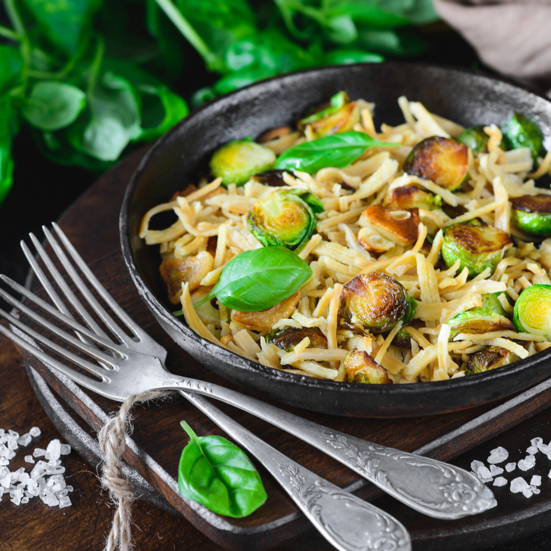 Garlic Brussels Sprouts Pasta Ask Dr. Dee