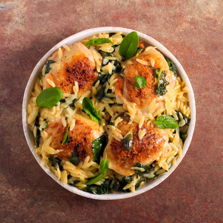 Healthy Eating Made Easy Chicken Spinach Orzo Ask Dr. Dee