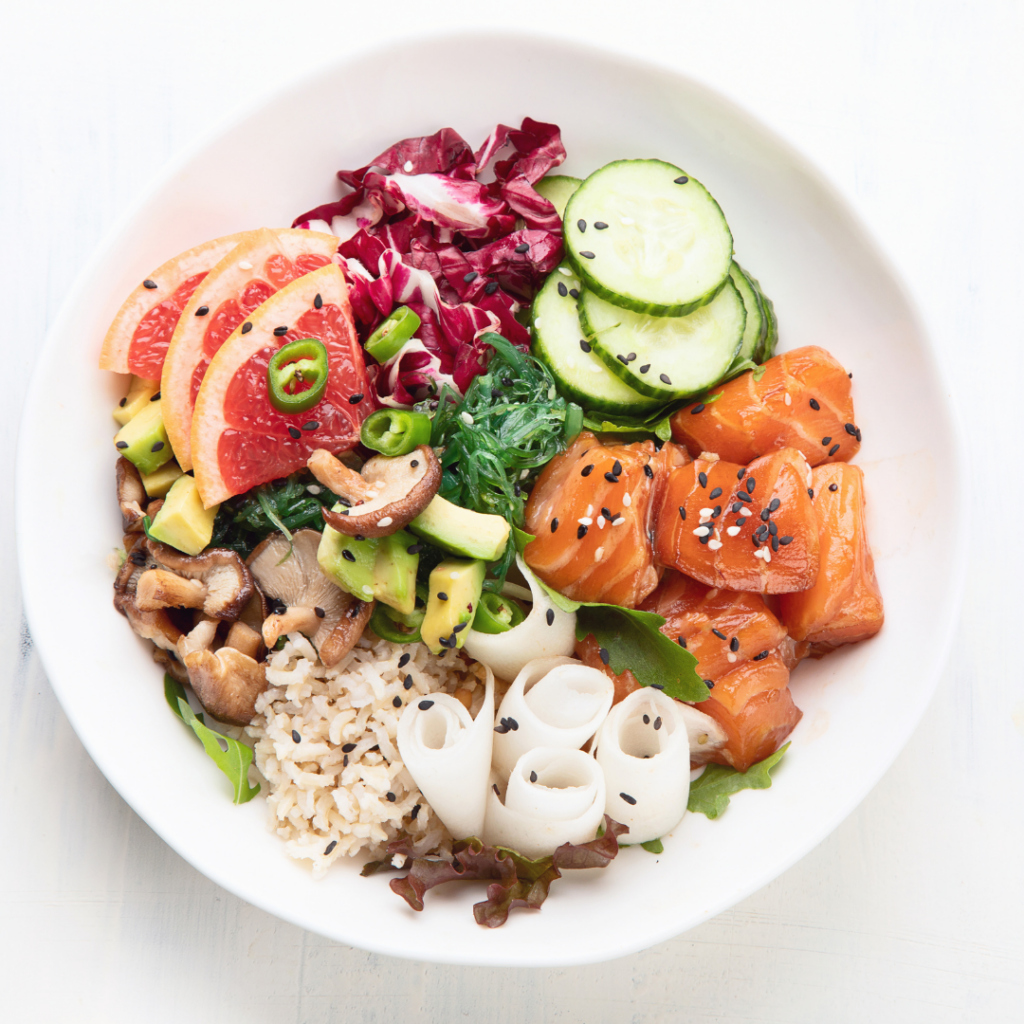 Nourish Your Body with Our Vibrant Salmon Bowl
