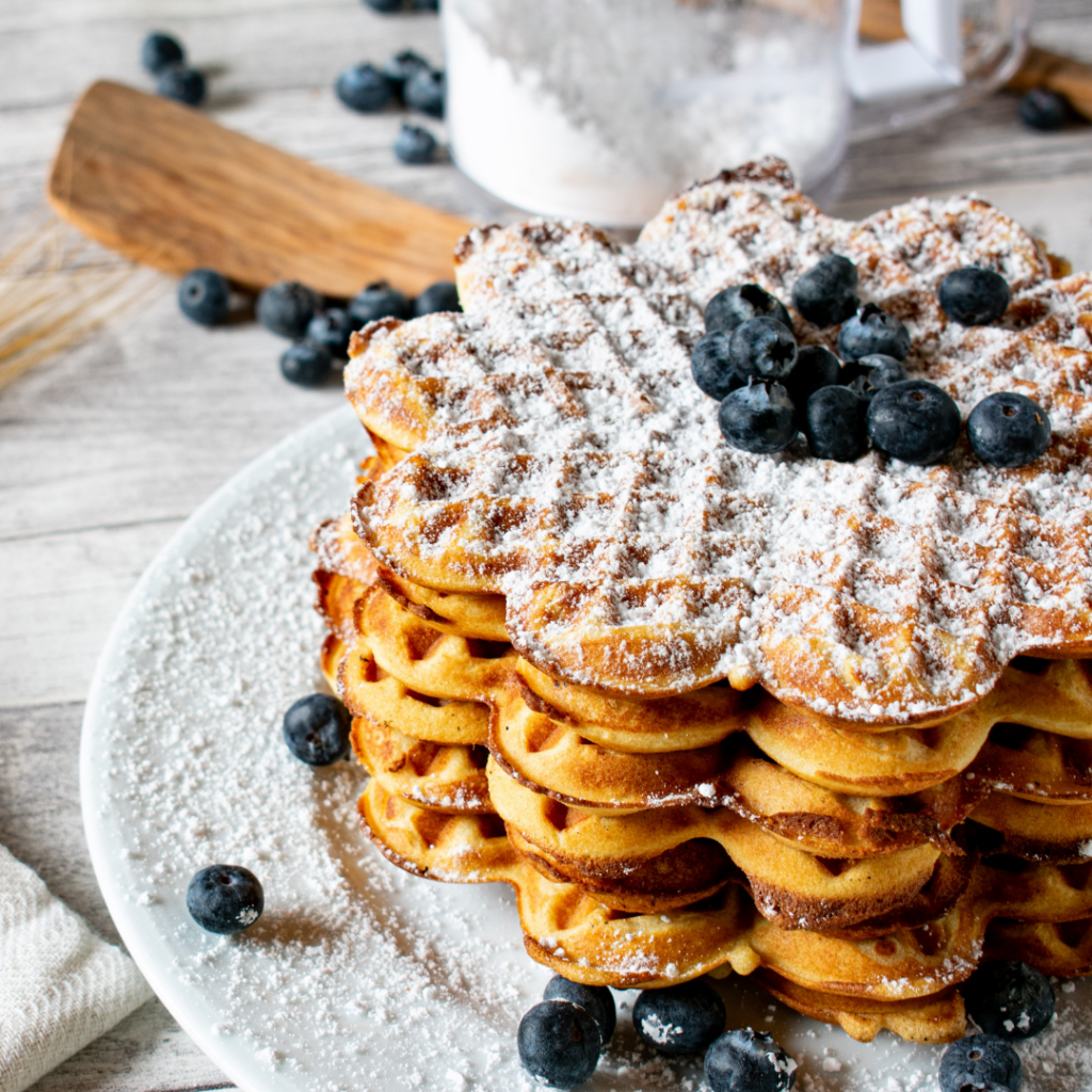 Nutritious Blueberry Cornmeal Waffles to Start Your Day Right