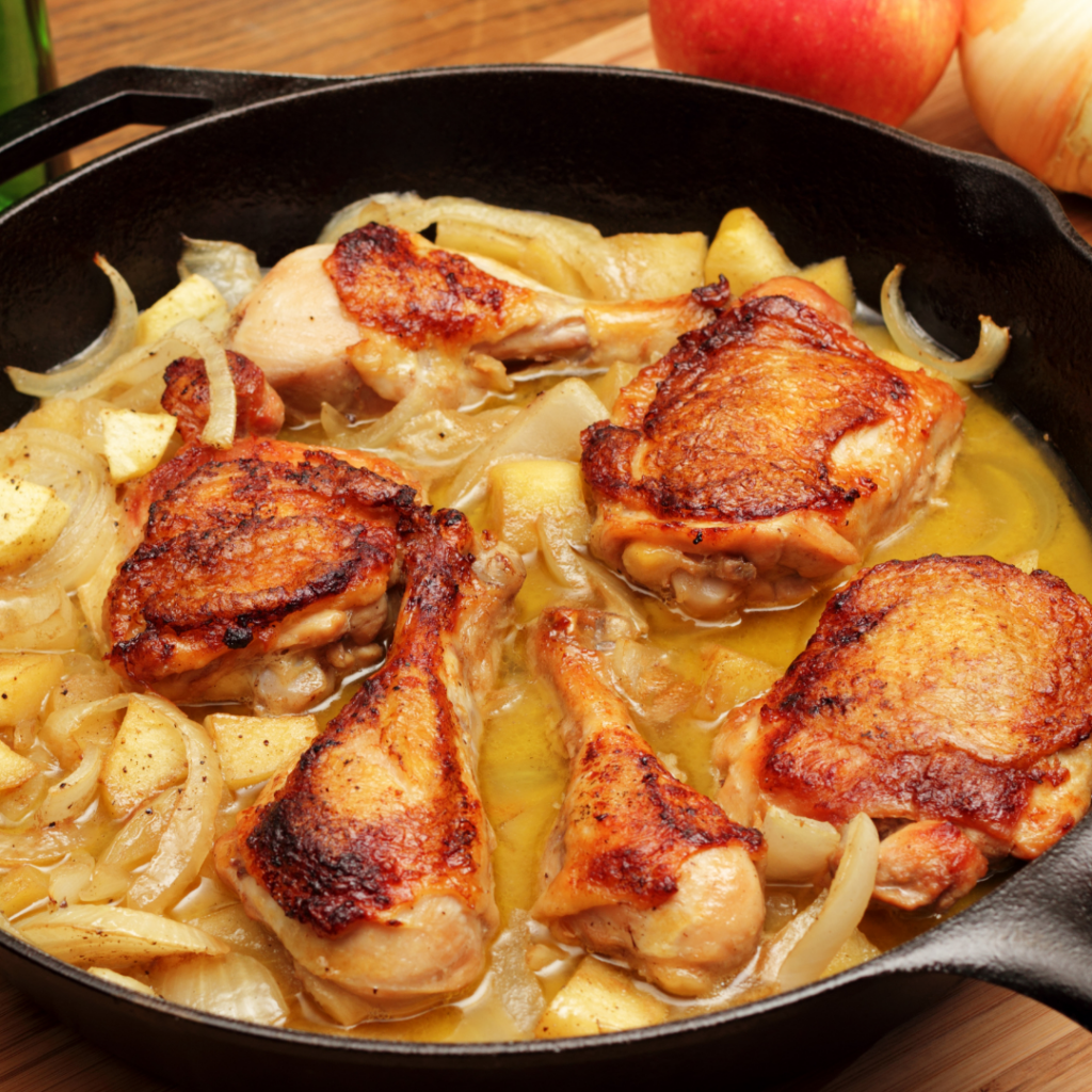 Irresistible Aromas: Cider Braised Chicken Magic