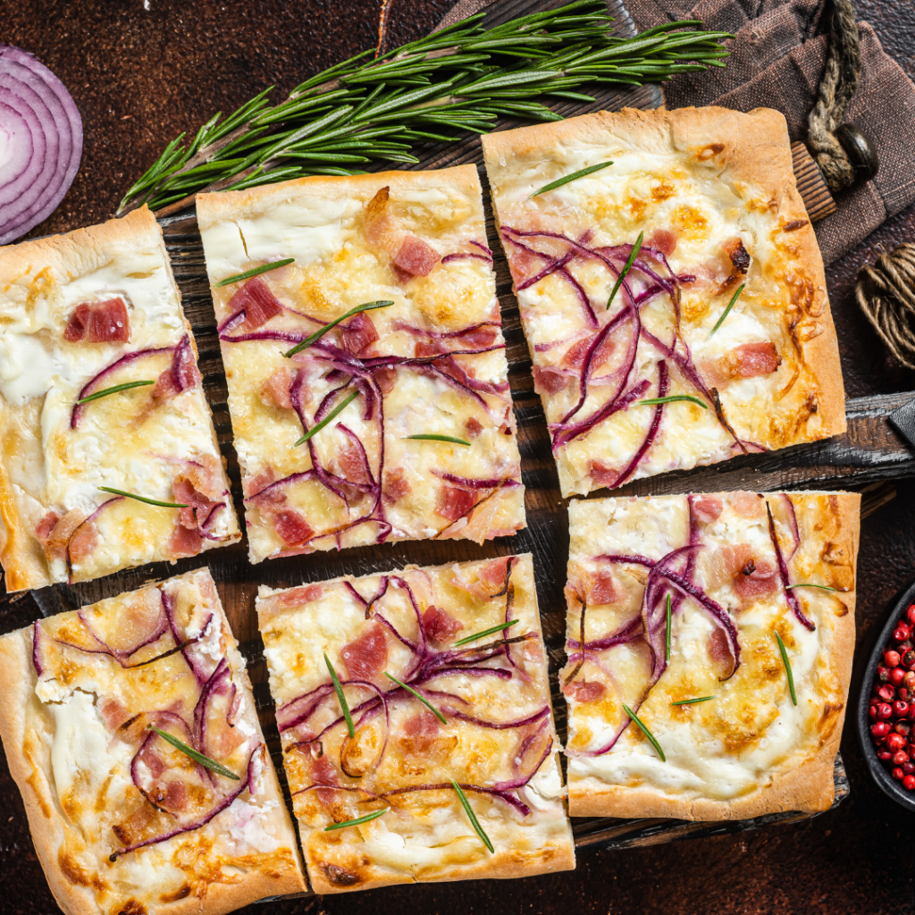 Indulge in Happiness: Savory Onion Pizza Love