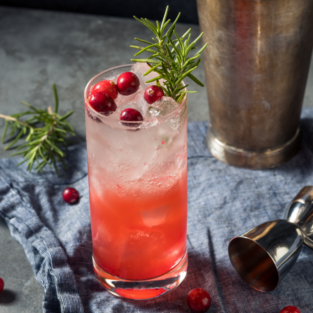 Craft Your Happiness: Frosted Cranberry Gin Cocktail Magic