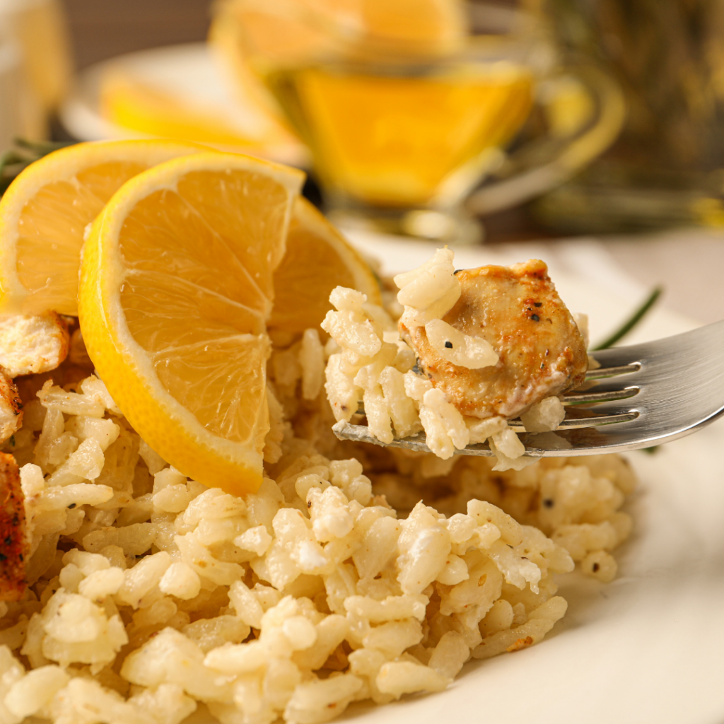 Lemon Love: Indulge in Risotto with Pan Roasted Chicken