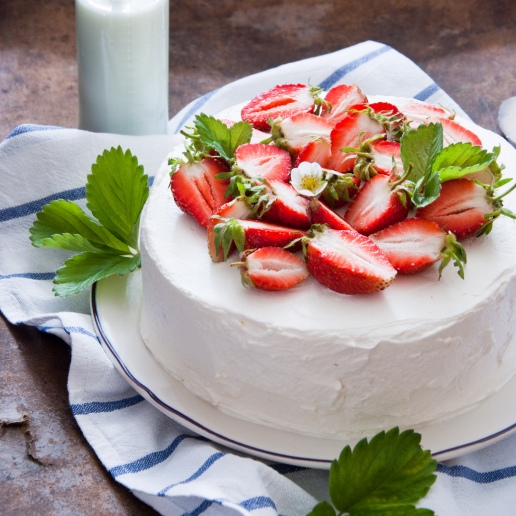 Easy Strawberry Pink Champagne Cake Recipe