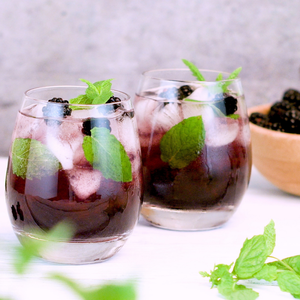 Blackberry Mint Elixir: Wellness in a Glass