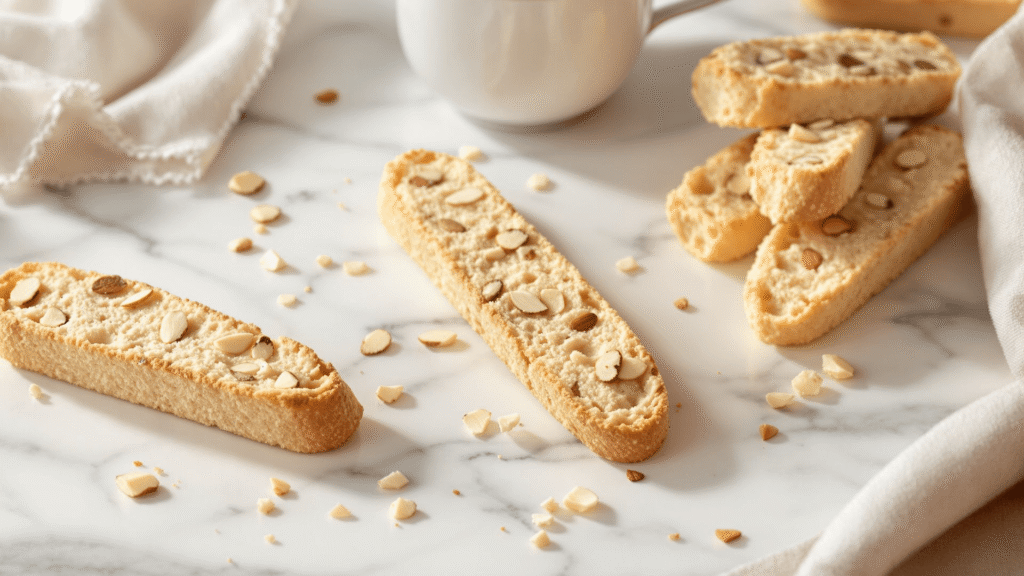 Almond biscotti cookies
