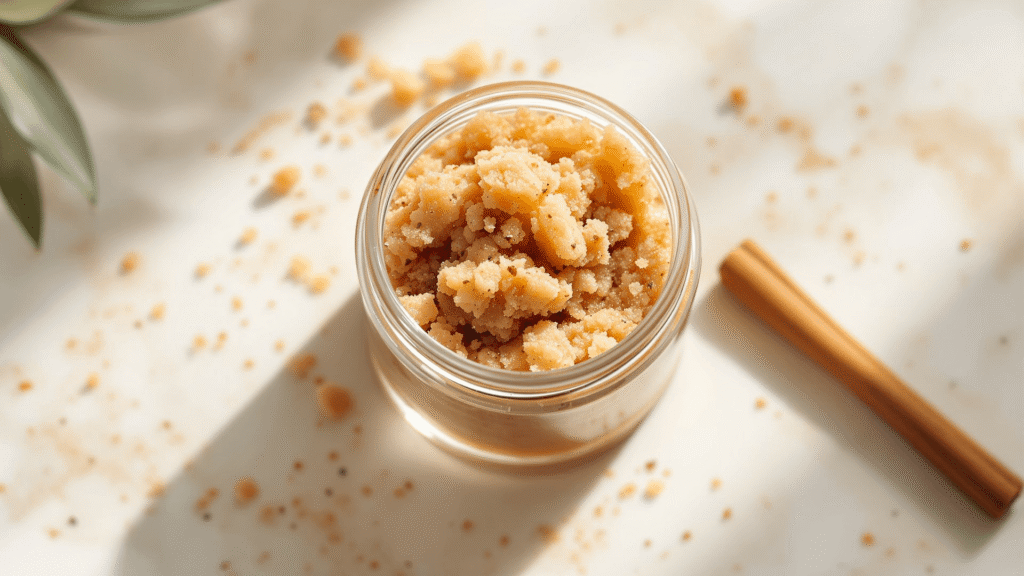 Easy Cinnamon Vanilla Sugar Scrub