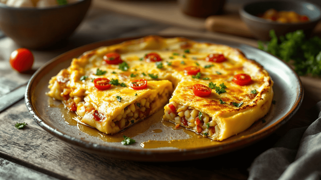 Spanish potato omlete