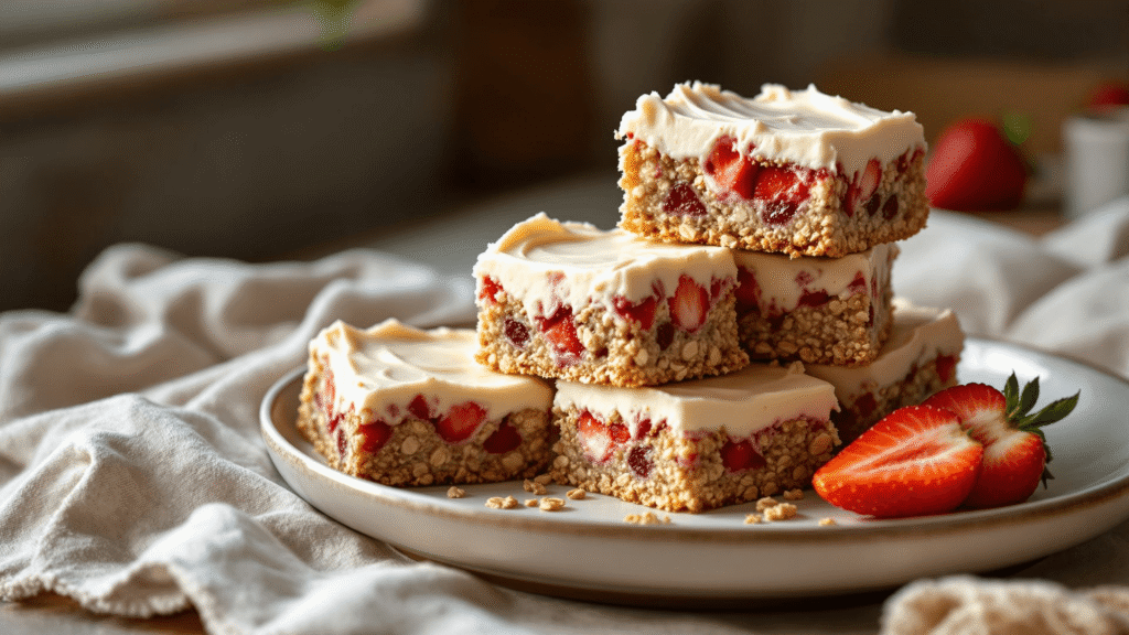 Strawberry Oatmeal Bars